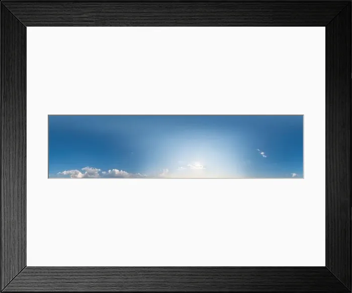 Framed Print : Blue sky panorama with Cirrus clouds Framed Print : Blue sky panorama with Cirrus clouds