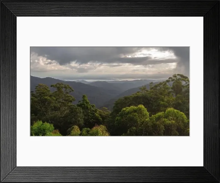 Framed Print : Aerial view of the D'aguilar National Park Framed Print : Aerial view of the D'aguilar National Park