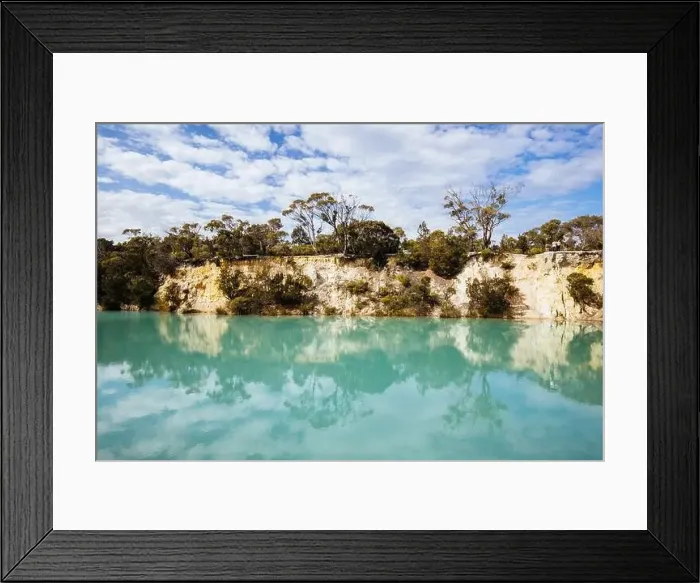 Framed Print : Little Blue Lake in Tasmania Australia Framed Print : Little Blue Lake in Tasmania Australia