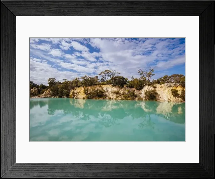 Framed Print : Little Blue Lake in Tasmania Australia Framed Print : Little Blue Lake in Tasmania Australia