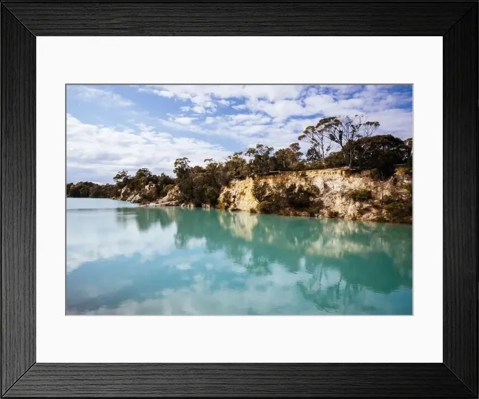 Framed Print : Little Blue Lake in Tasmania Australia Framed Print : Little Blue Lake in Tasmania Australia
