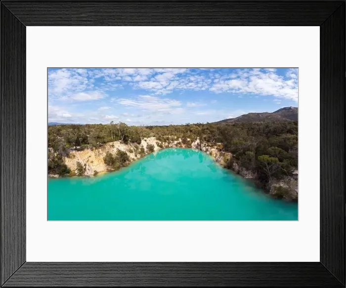 Framed Print : Little Blue Lake in Tasmania Australia Framed Print : Little Blue Lake in Tasmania Australia