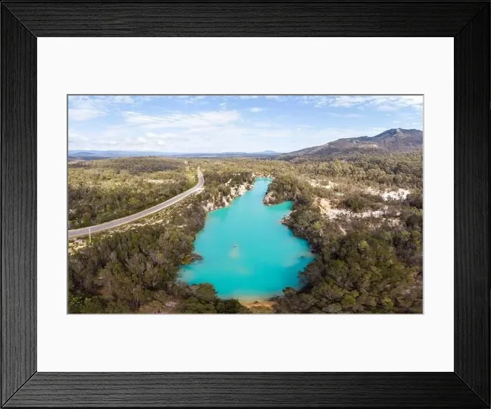 Framed Print : Little Blue Lake in Tasmania Australia Framed Print : Little Blue Lake in Tasmania Australia