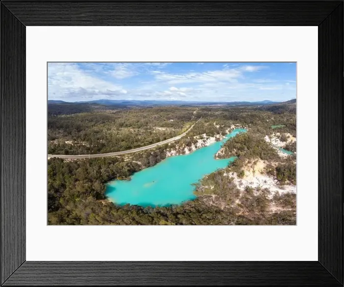 Framed Print : Little Blue Lake in Tasmania Australia Framed Print : Little Blue Lake in Tasmania Australia