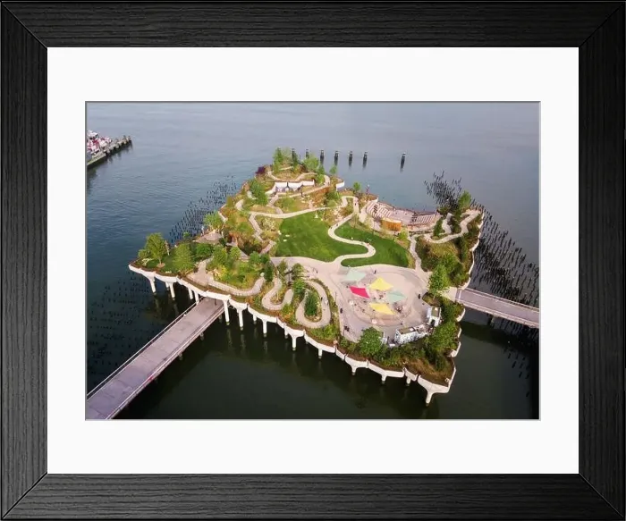 Framed Print : Little Island park at Pier 55 in New York Framed Print : Little Island park at Pier 55 in New York