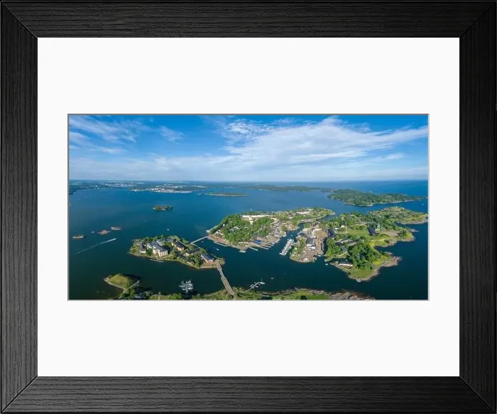 Framed Print : Suomenlinna Island in Helsinki, Finland. Drone Point of View Framed Print : Suomenlinna Island in Helsinki, Finland. Drone Point of View