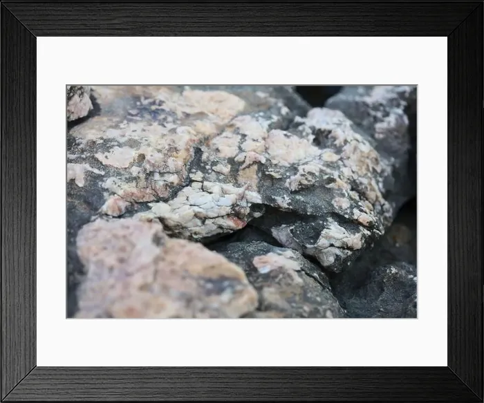 Framed Print : Sea rocks abstracts close up modern background high quality big size prints
