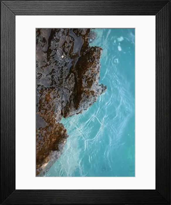 Framed Print : Sea rocks abstracts close up modern background high quality big size prints Framed Print : Sea rocks abstracts close up modern background high quality big size prints