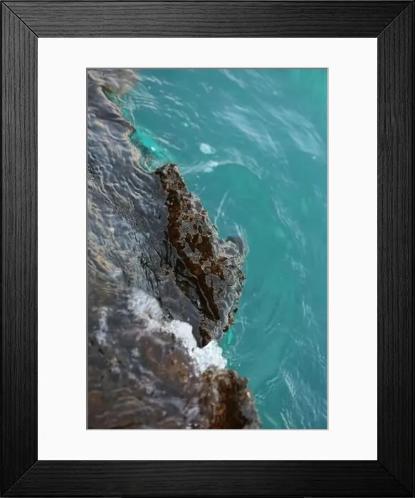 Framed Print : Sea rocks abstracts close up modern background high quality big size prints Framed Print : Sea rocks abstracts close up modern background high quality big size prints