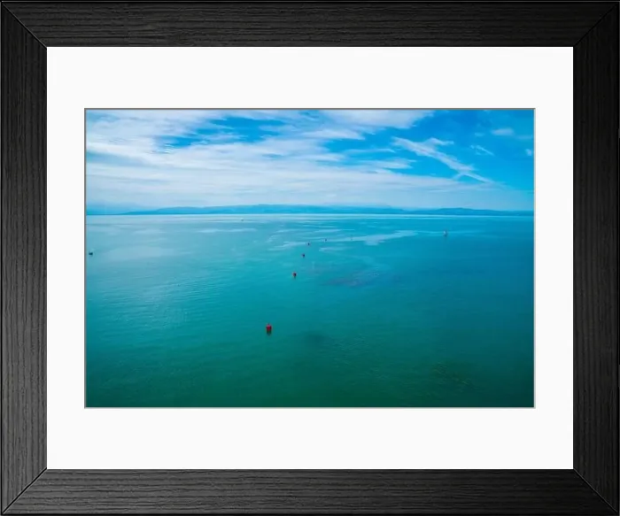 Framed Print : Germany, bodensee lake panorama view from friedrichshafen city in beautiful nature landscape to switzerland coastline Framed Print : Germany, bodensee lake panorama view from friedrichshafen city in beautiful nature landscape to switzerland coastline