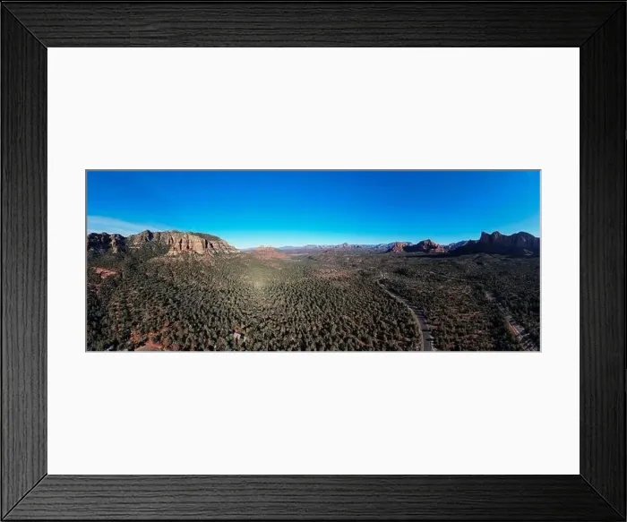 Framed Print : Aerial Panorama of Sedona, Arizona Framed Print : Aerial Panorama of Sedona, Arizona