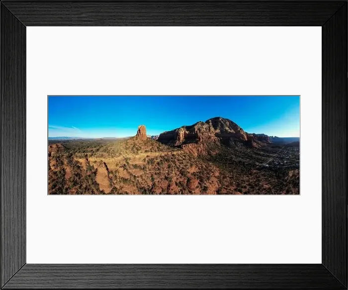 Framed Print : Aerial Panorama of Sedona, Arizona Framed Print : Aerial Panorama of Sedona, Arizona