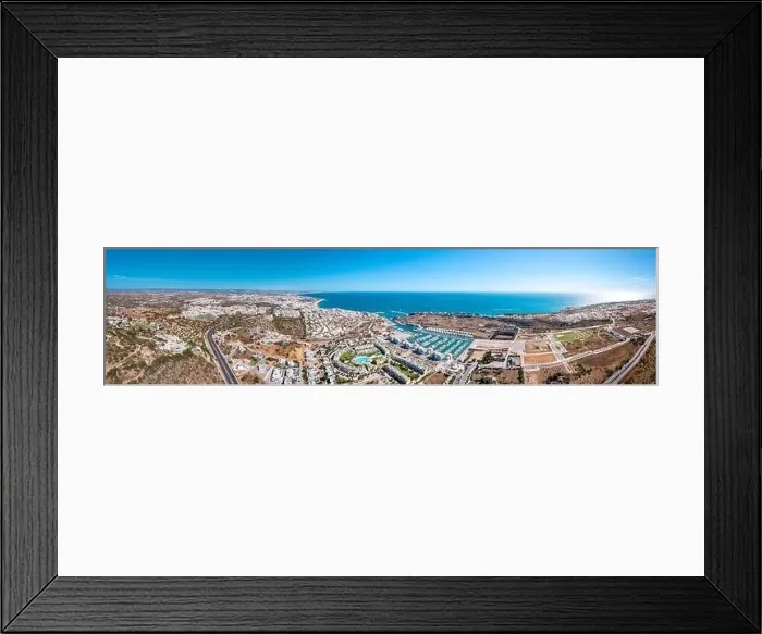 Framed Print : Sensational aerial panorama of Albufeira city