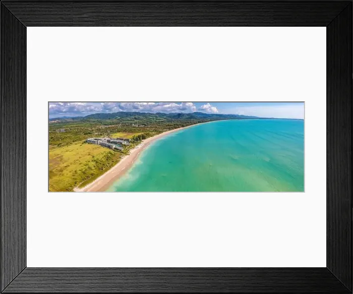 Framed Print : Aerial view of Khao Lak beach in Thailand Framed Print : Aerial view of Khao Lak beach in Thailand