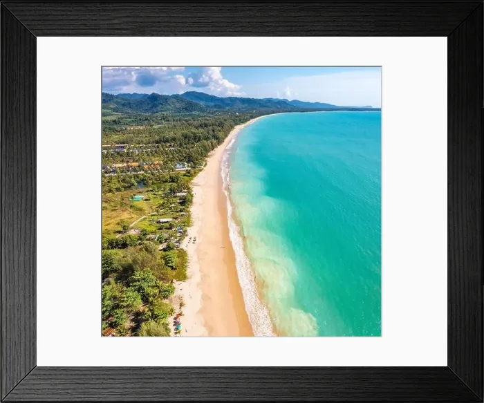 Framed Print : Aerial view of Khao Lak beach in Thailand Framed Print : Aerial view of Khao Lak beach in Thailand