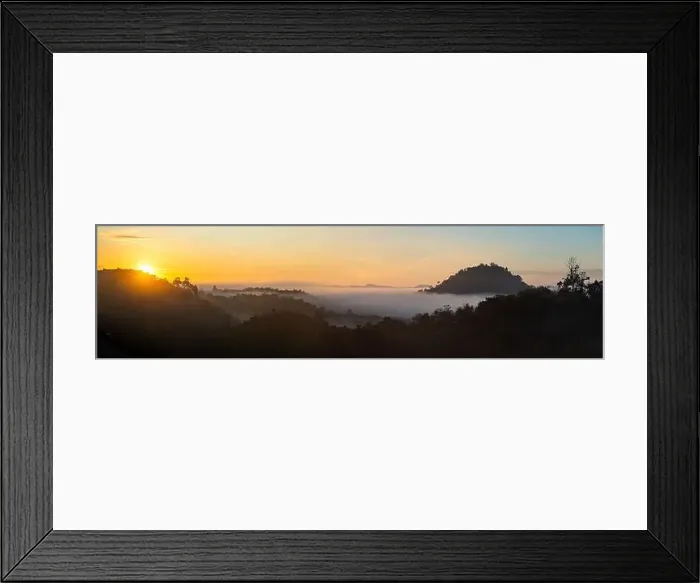 Framed Print : Sunrise sea of fog above Khao Sok national park, Surat Thani, Thailand Framed Print : Sunrise sea of fog above Khao Sok national park, Surat Thani, Thailand