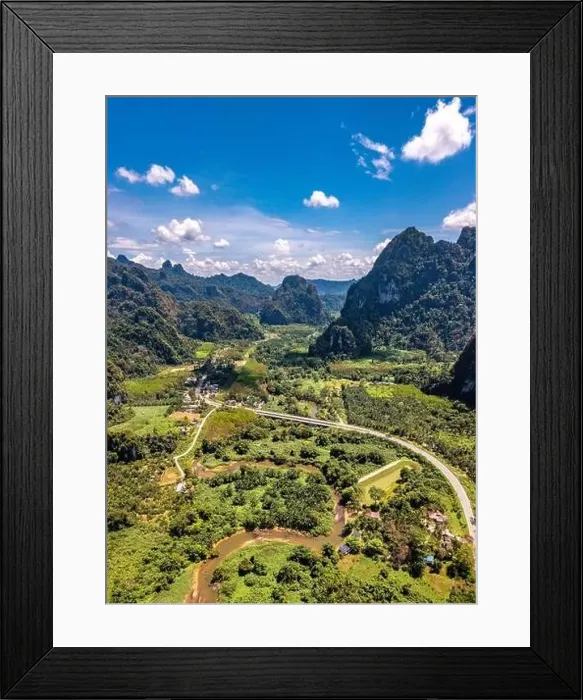 Framed Print : Road 401 in Surat Thani, Thailand Framed Print : Road 401 in Surat Thani, Thailand