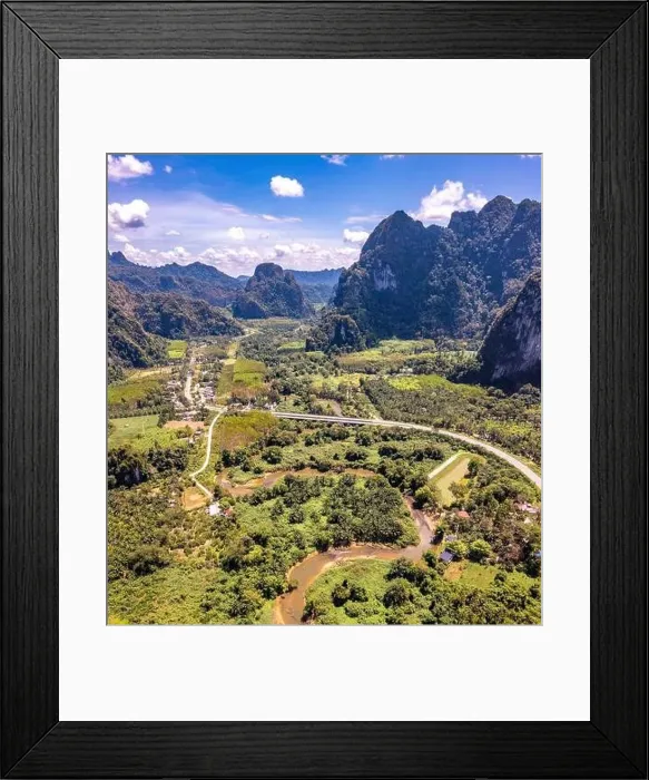 Framed Print : Road 401 in Surat Thani, Thailand Framed Print : Road 401 in Surat Thani, Thailand
