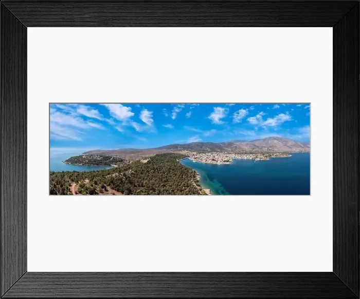 Framed Print : Galaxidi Greece, aerial drone view Framed Print : Galaxidi Greece, aerial drone view
