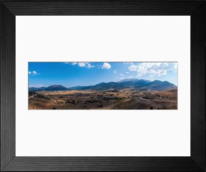 Framed Print : Livadi Arachova Greece, aerial panorama Framed Print : Livadi Arachova Greece, aerial panorama