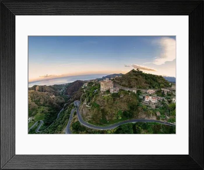 Framed Print : Savoca village in Sicily, Italy Framed Print : Savoca village in Sicily, Italy