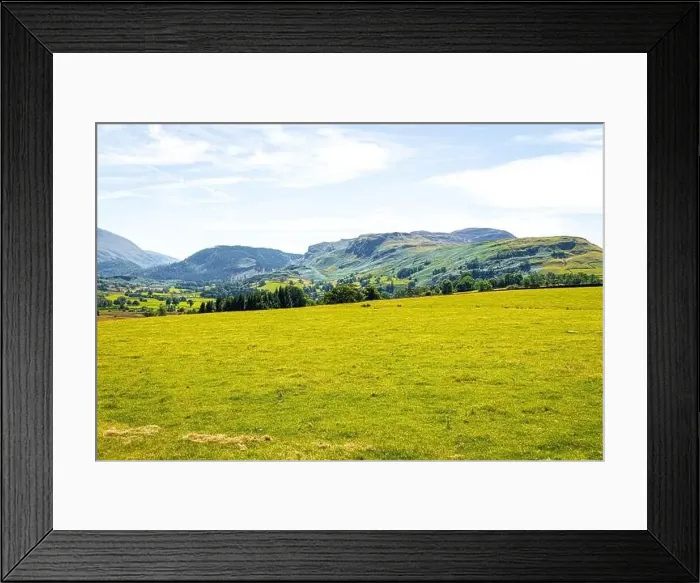 Framed Print : View of hills around Keswick in Lake District, a region and national park in Cumbria in northwest England Framed Print : View of hills around Keswick in Lake District, a region and national park in Cumbria in northwest England