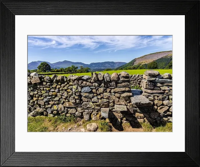 Framed Print : View of hills around Keswick in Lake District, a region and national park in Cumbria in northwest England Framed Print : View of hills around Keswick in Lake District, a region and national park in Cumbria in northwest England
