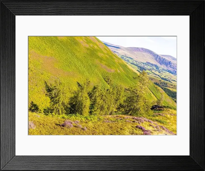 Framed Print : Aerial view of hills around Keswick in Lake District, a region and national park in Cumbria in northwest England, UK Framed Print : Aerial view of hills around Keswick in Lake District, a region and national park in Cumbria in northwest England, UK