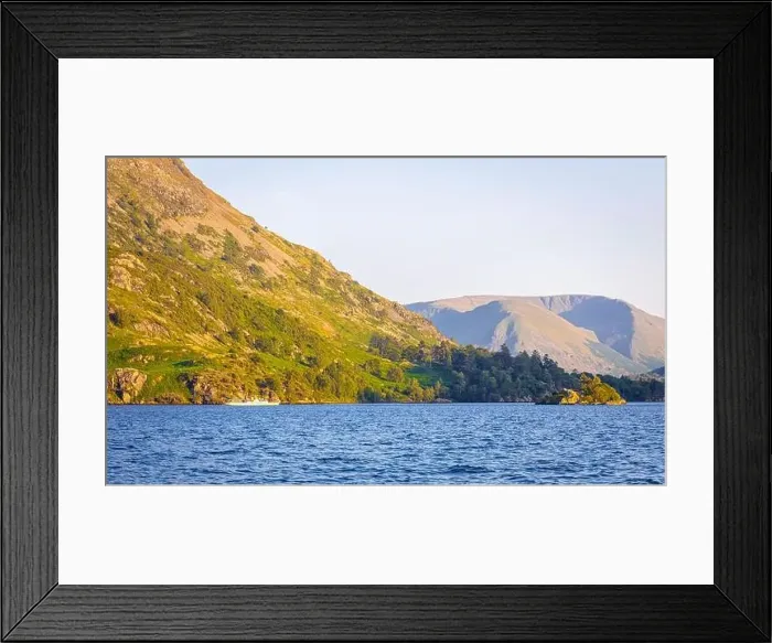 Framed Print : Sunset over Ullswater lake in Lake District, a region and national park in Cumbria in northwest England Framed Print : Sunset over Ullswater lake in Lake District, a region and national park in Cumbria in northwest England