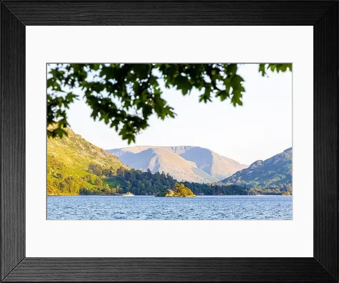 Framed Print : Sunset over Ullswater lake in Lake District, a region and national park in Cumbria in northwest England Framed Print : Sunset over Ullswater lake in Lake District, a region and national park in Cumbria in northwest England