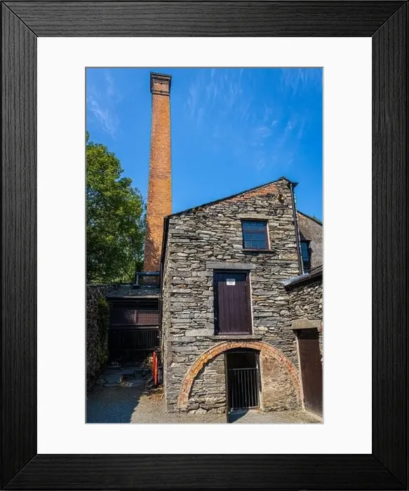 Framed Print : Lakeside town in Lake District, a region and national park in Cumbria in northwest England Framed Print : Lakeside town in Lake District, a region and national park in Cumbria in northwest England