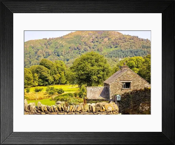 Framed Print : Lakeside town in Lake District, a region and national park in Cumbria in northwest England Framed Print : Lakeside town in Lake District, a region and national park in Cumbria in northwest England
