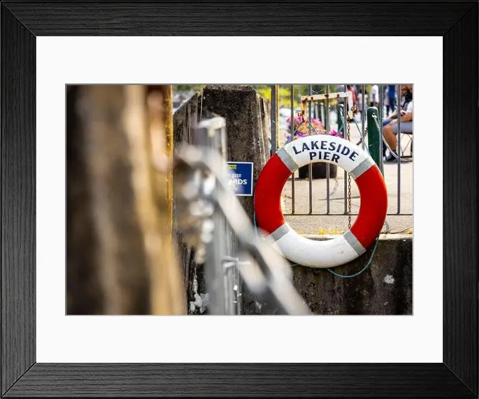 Framed Print : Lakeside town in Lake District, a region and national park in Cumbria in northwest England Framed Print : Lakeside town in Lake District, a region and national park in Cumbria in northwest England