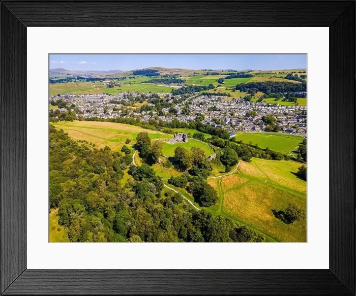 Framed Print : Aerial view of Kendal in Lake District, a region and national park in Cumbria in northwest England, UK Framed Print : Aerial view of Kendal in Lake District, a region and national park in Cumbria in northwest England, UK