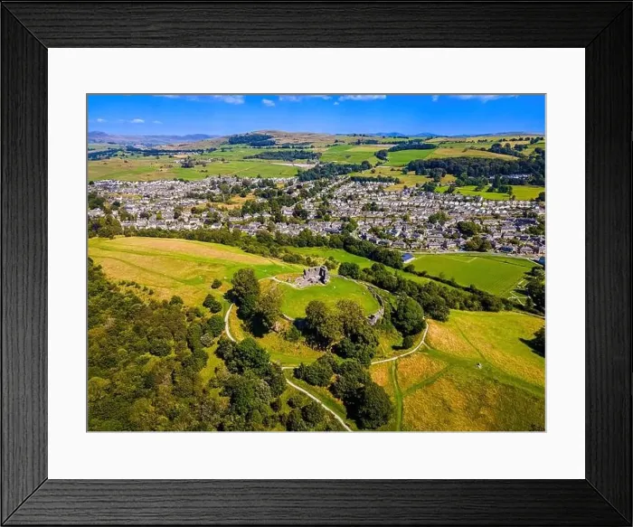 Framed Print : Aerial view of Kendal in Lake District, a region and national park in Cumbria in northwest England, UK Framed Print : Aerial view of Kendal in Lake District, a region and national park in Cumbria in northwest England, UK