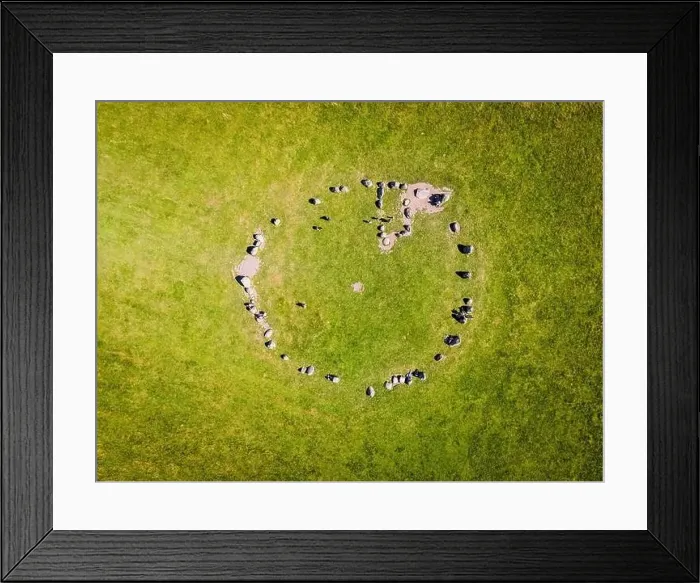 Framed Print : Aerial view of Castlerigg Stone Circle in Lake District, a region and national park in Cumbria in northwest England, UK Framed Print : Aerial view of Castlerigg Stone Circle in Lake District, a region and national park in Cumbria in northwest England, UK