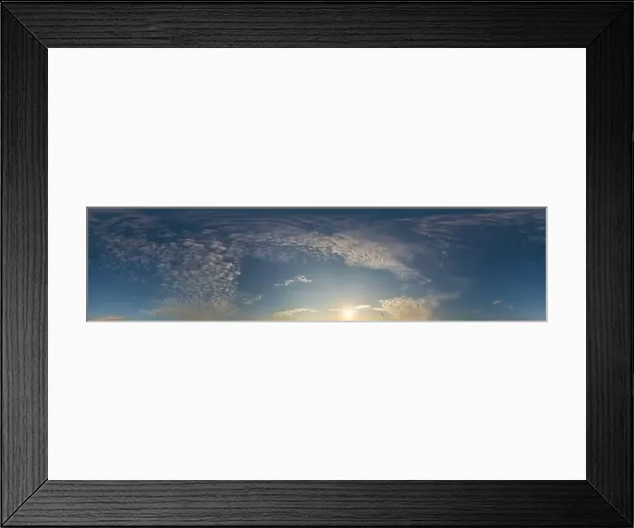 Framed Print : Blue summer sky panorama with light Cirrus clouds Framed Print : Blue summer sky panorama with light Cirrus clouds