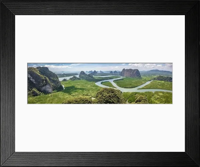Framed Print : Aerial view of Phang Nga bay, Thailand Framed Print : Aerial view of Phang Nga bay, Thailand