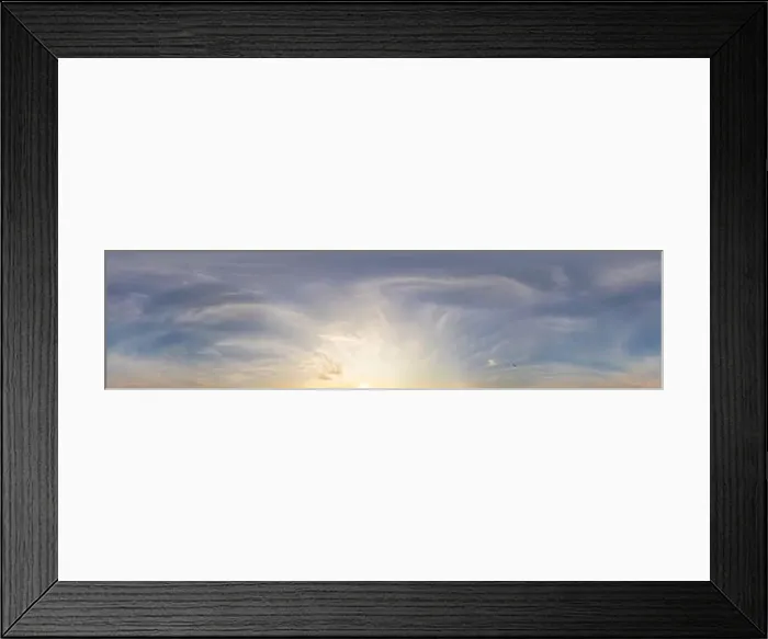 Framed Print : Blue summer sky panorama with light Cirrus clouds Framed Print : Blue summer sky panorama with light Cirrus clouds