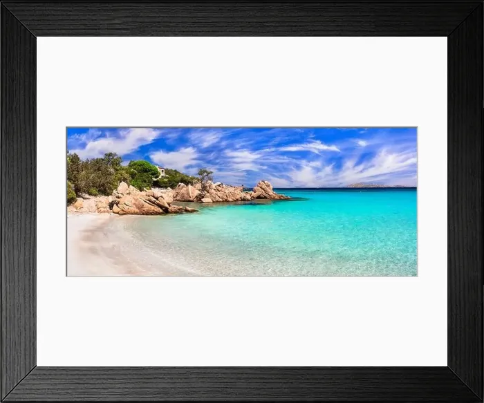 Framed Print : Italy summer holidyas. Sardegna island - stunning Emerald coast (Costa Smeralda) with beautiful beaches Framed Print : Italy summer holidyas. Sardegna island - stunning Emerald coast (Costa Smeralda) with beautiful beaches