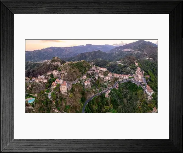 Framed Print : Savoca village in Sicily, Italy Framed Print : Savoca village in Sicily, Italy