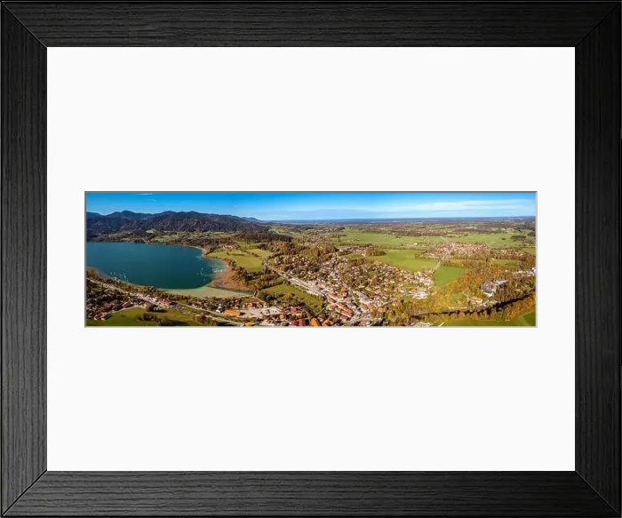 Framed Print : Tegernsee Aerial Fall autumn. Drone Panorama Bavarian Alps Framed Print : Tegernsee Aerial Fall autumn. Drone Panorama Bavarian Alps