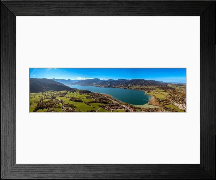 Framed Print : Tegernsee Aerial Fall autumn. Drone Panorama Bavarian Alps Framed Print : Tegernsee Aerial Fall autumn. Drone Panorama Bavarian Alps