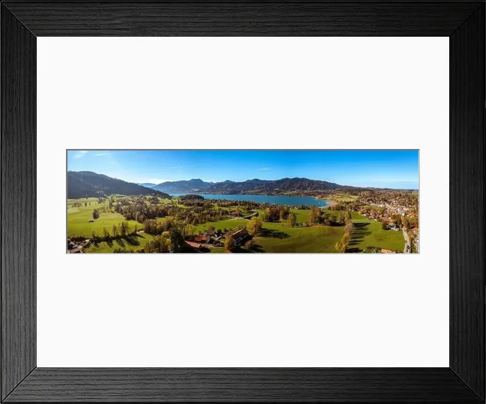 Framed Print : Tegernsee Aerial Fall autumn. Drone Panorama Bavarian Alps Framed Print : Tegernsee Aerial Fall autumn. Drone Panorama Bavarian Alps