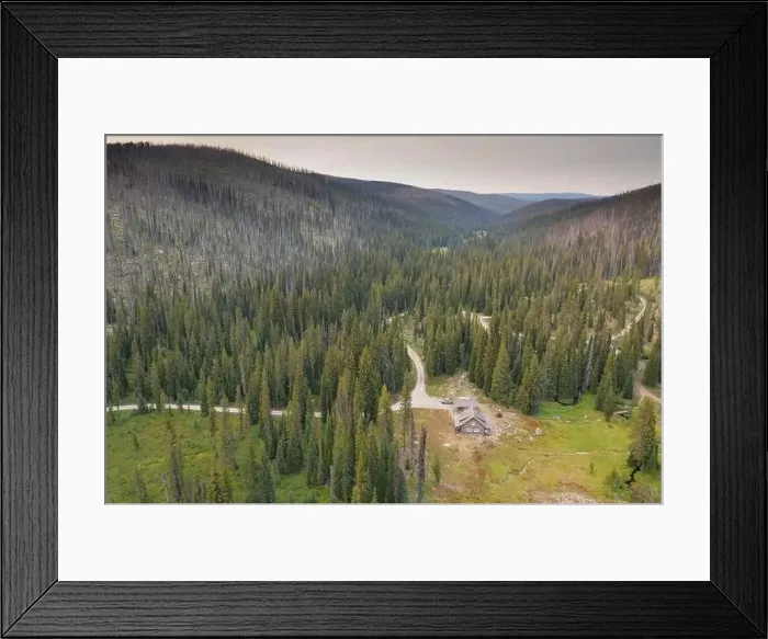 Framed Print : Guard Station At Elk Summit, Hoodoo Lake Framed Print : Guard Station At Elk Summit, Hoodoo Lake