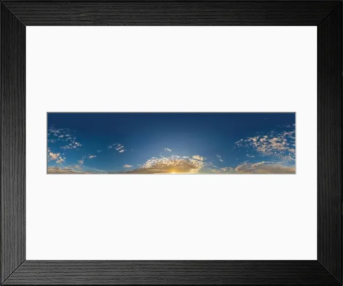 Framed Print : Blue summer sky panorama with light Cirrus clouds Framed Print : Blue summer sky panorama with light Cirrus clouds
