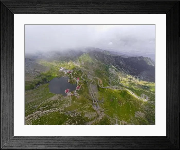 Framed Print : Drone photography of Balea lake Framed Print : Drone photography of Balea lake
