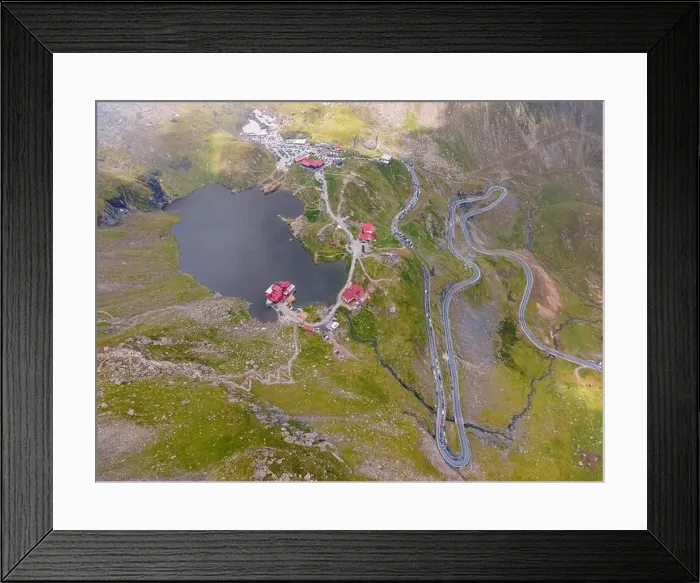 Framed Print : Drone photography of Balea lake Framed Print : Drone photography of Balea lake