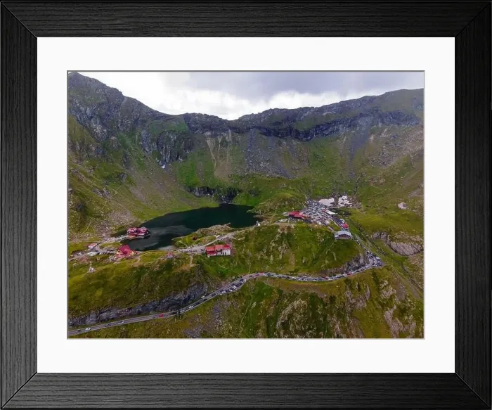 Framed Print : Drone photography of Balea lake Framed Print : Drone photography of Balea lake