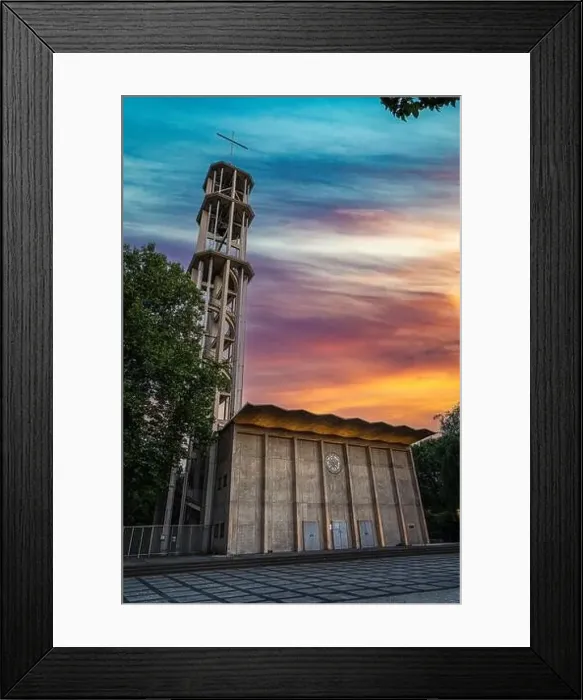 Framed Print : Kaiser-Friedrich-Gedächtniskirche, Church in Berlin Tiergarten, Germany Framed Print : Kaiser-Friedrich-Gedächtniskirche, Church in Berlin Tiergarten, Germany